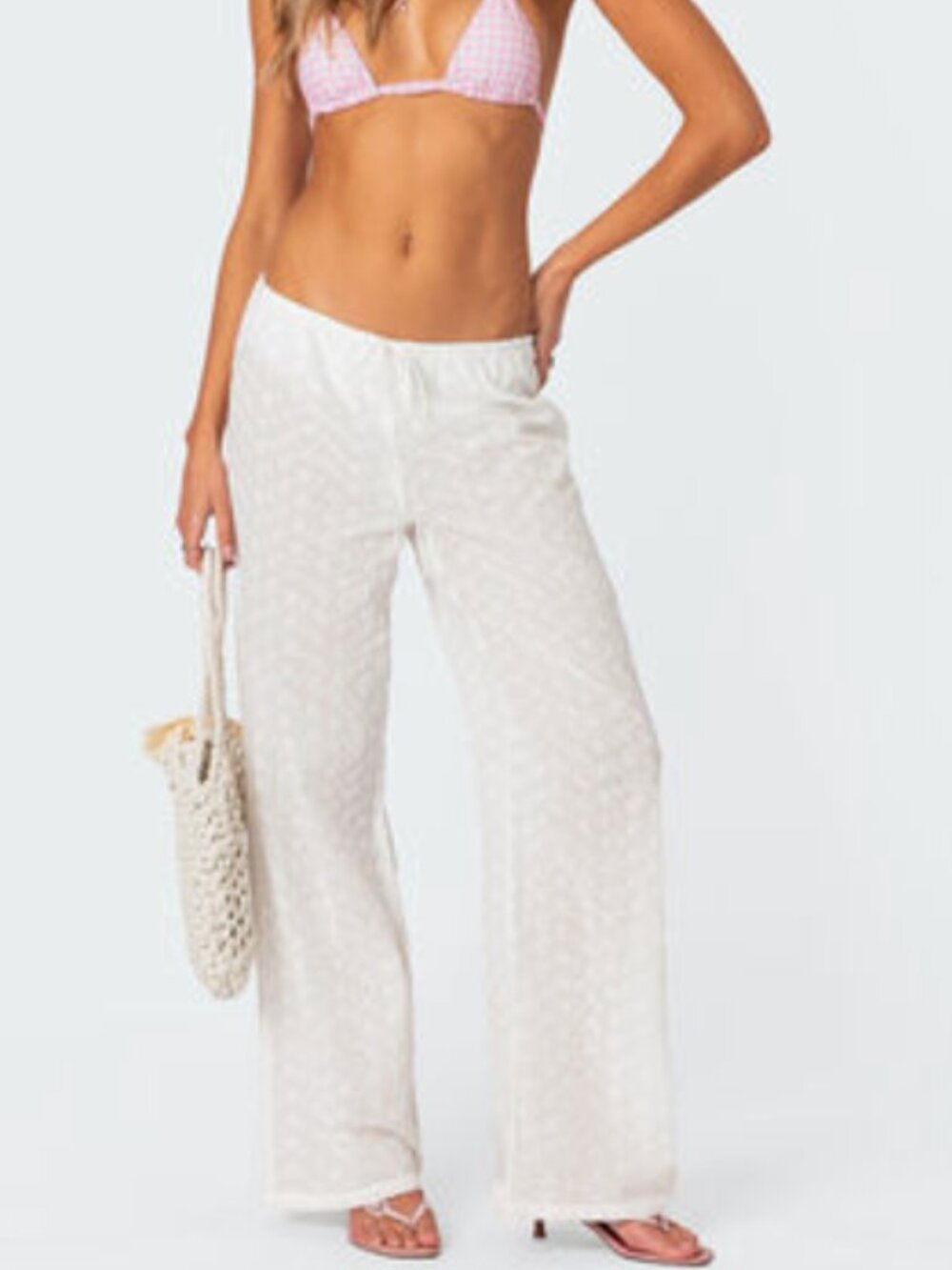 Pacsun White Eyelet Pants
